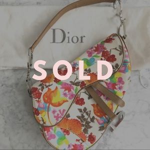 Christian Dior Japanese Patchwork Saddle Bag